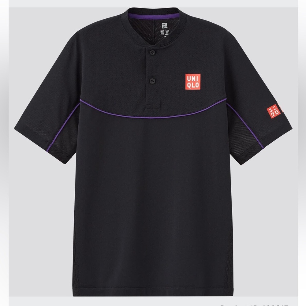 Uniqlo Kids' Roger Federer Tennis Short-Sleeve Polo Shirt